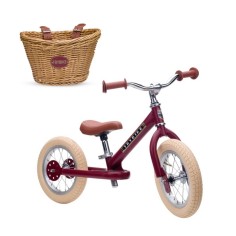 Bicicleta de equilibrio Vintage roja