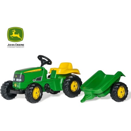 Tractor John Deere a Pedales con Remolque