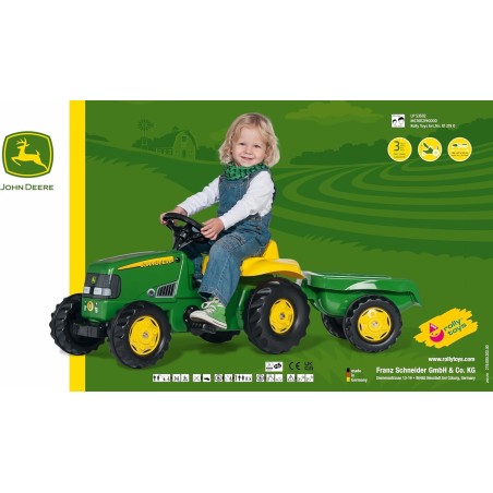 Tractor John Deere a Pedales con Remolque