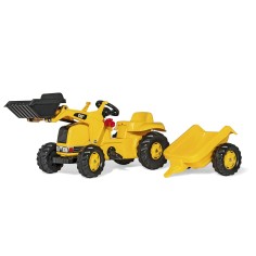 Excavadora Caterpillar a Pedales con Pala y Remolque|PedalinoShop