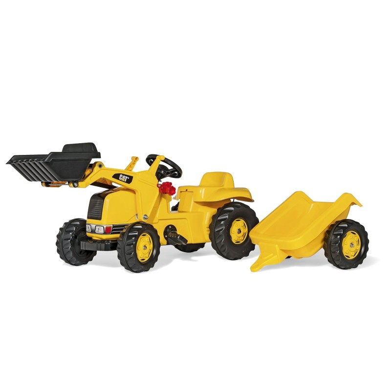 Excavadora Caterpillar a Pedales con Pala y Remolque|PedalinoShop