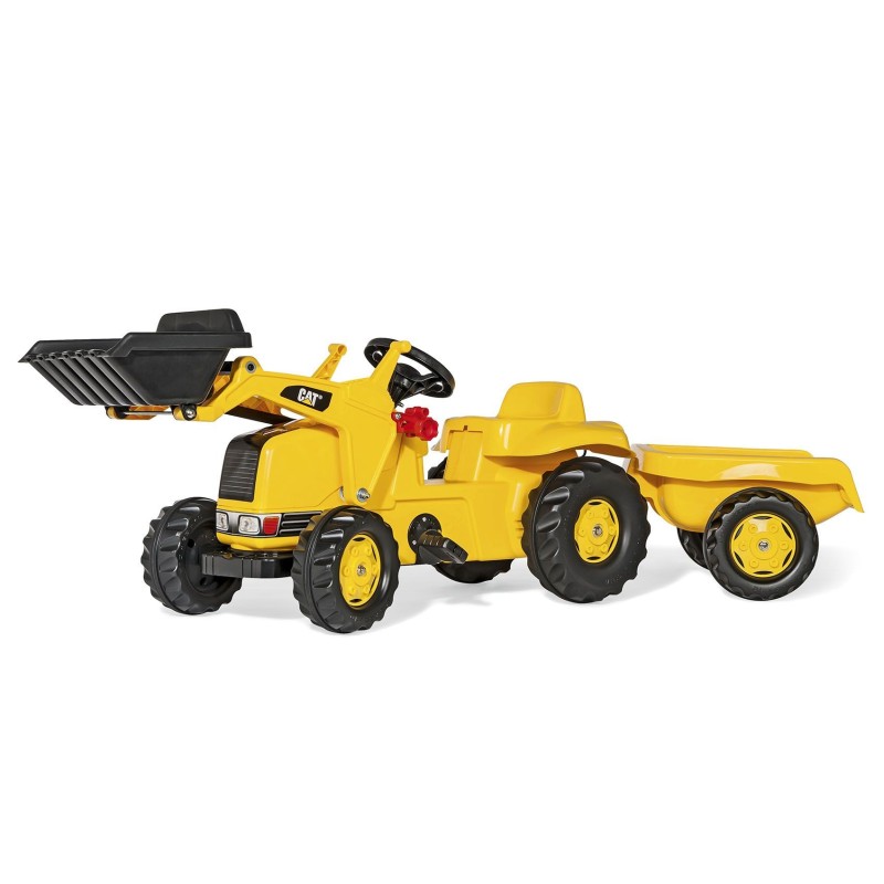 Excavadora Caterpillar a Pedales con Pala y Remolque|PedalinoShop