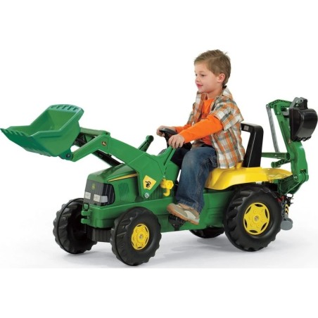 Retroexcavadora John Deere a pedales Rolly Toys | Pedalinoshop