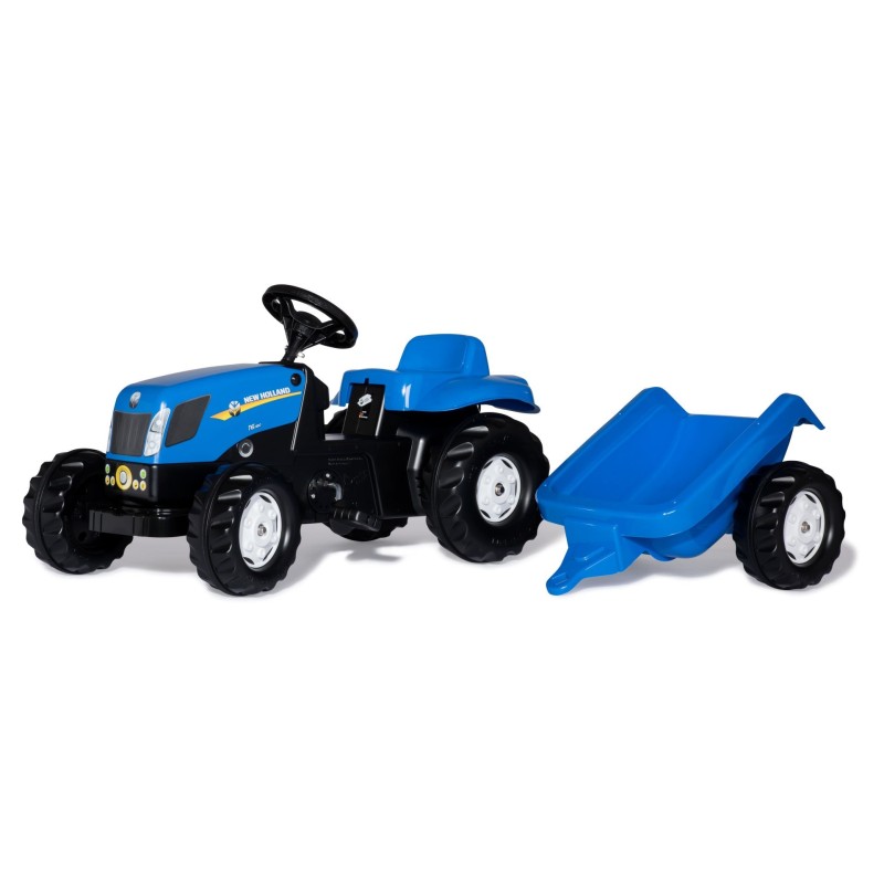 Tractor New Holland TVT a Pedales con Remolque | Pedalinoshop