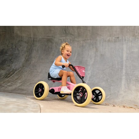 Kart a pedales Buzzy Rosa – Verde. Edad 2-5 años | PedalinoShop