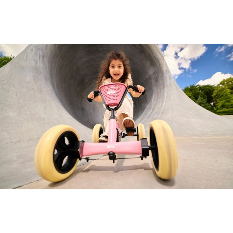 Kart a pedales Buzzy Rosa – Verde. Edad 2-5 años | PedalinoShop