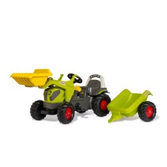 Tractor a Pedales Claas Axos 240 con Pala y Remolque | PedalinoShop