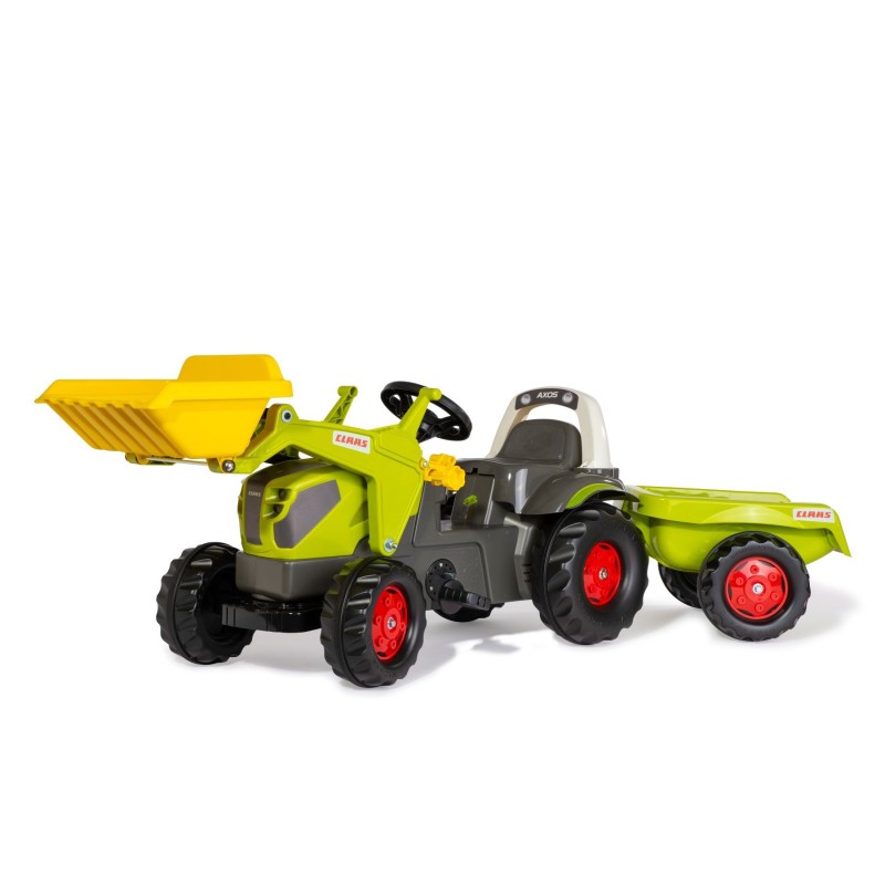 Tractor a Pedales Claas Axos 240 con Pala y Remolque | PedalinoShop