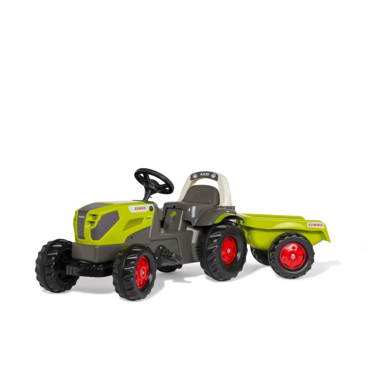 Tractor a Pedales Claas Axos 240 con Remolque | PedalinoShop