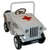 Coche de Pedales Jeep Cruz Roja Blanco – Vehículo Infantil Clásico