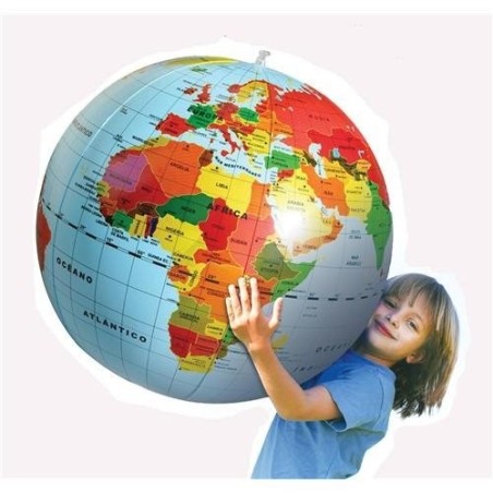 Globo terráqueo hinchable 50 cm “El Mundo” – Aprende geografía jugando Globo terráqueo hinchable 50 cm “El Mundo” – Aprende geografía jugando