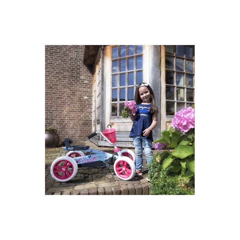 Kart de pedales Buzzy Bloom – BERG 2-5 años, carrito con estilo floral