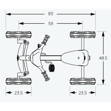 Kart BERG Buzzy Bloom | Coche de Pedales Rosa para Niños 2-5 años