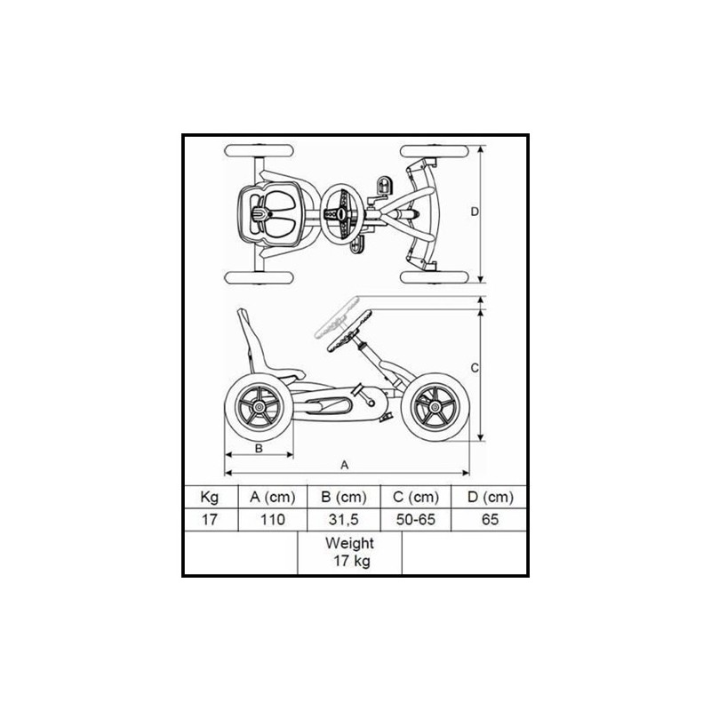 BERG Buddy Cross - Kart Todoterreno 3-8 años | Pedalinoshop
