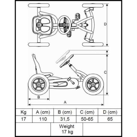 BERG Buddy Cross - Kart Todoterreno 3-8 años | Pedalinoshop
