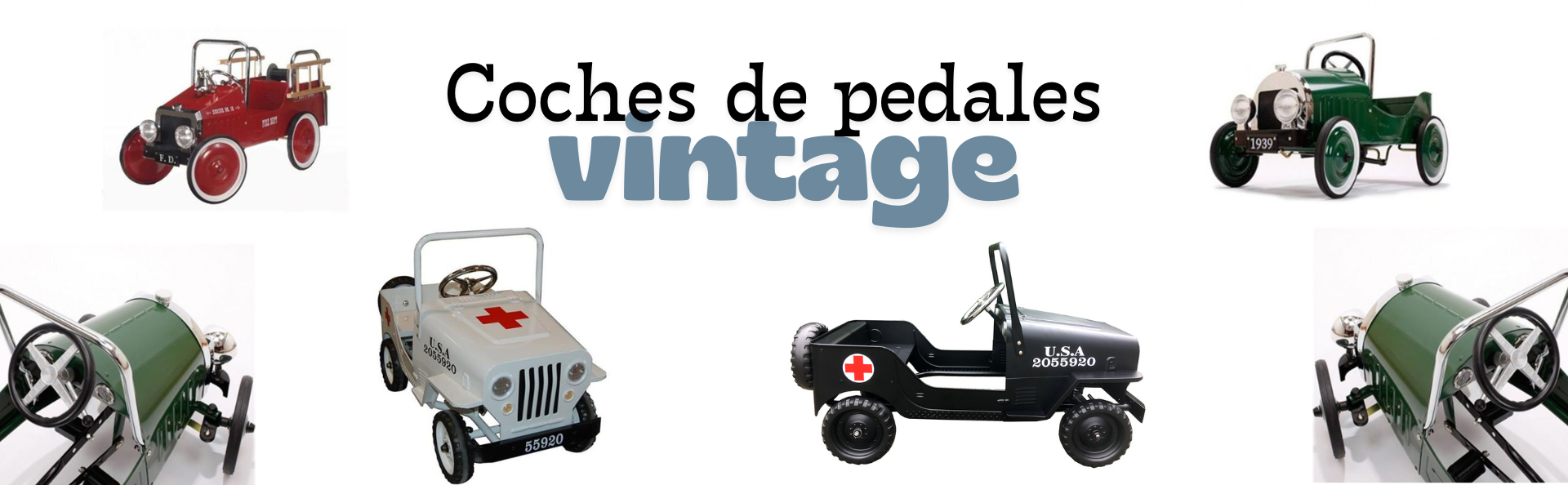 Coches de pedales vintage